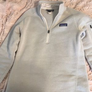 Cream Patagonia quarter zip
